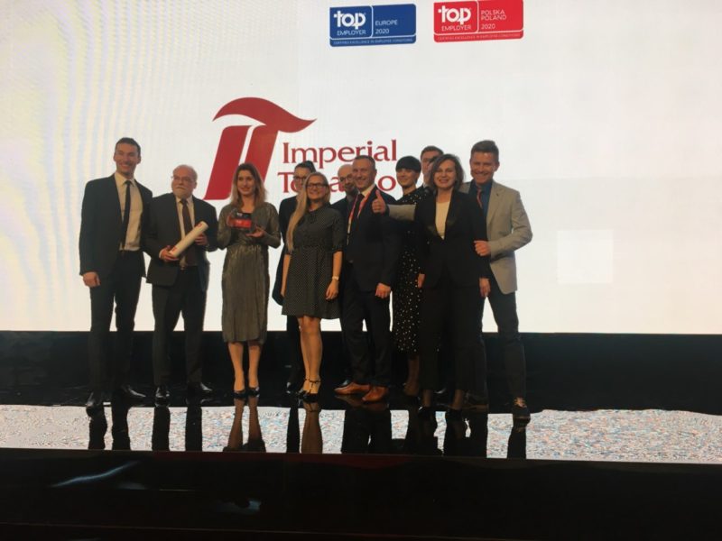 To już tradycja: Imperial Tobacco w Polsce nagrodzone w tytułem Top Employer
